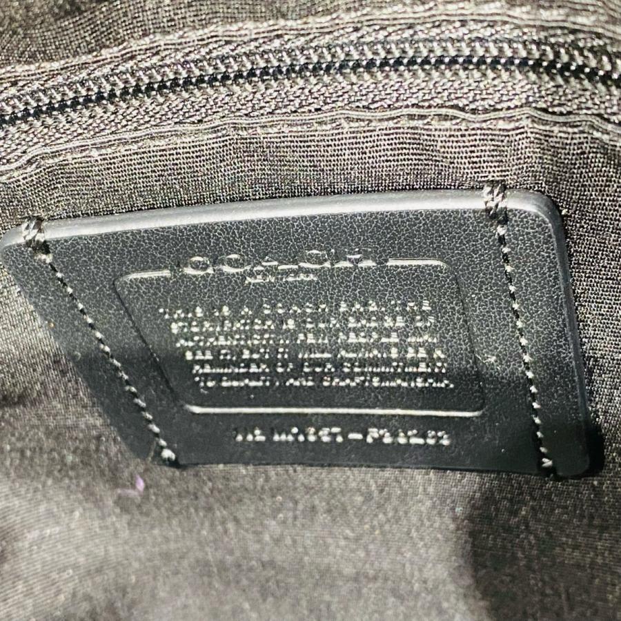 COACH 【COACH】コーチ レザー ミニリュック Wポケット ブラック COACH 【COACH】コーチ レザー ミニリュック Wポケット ブラック
