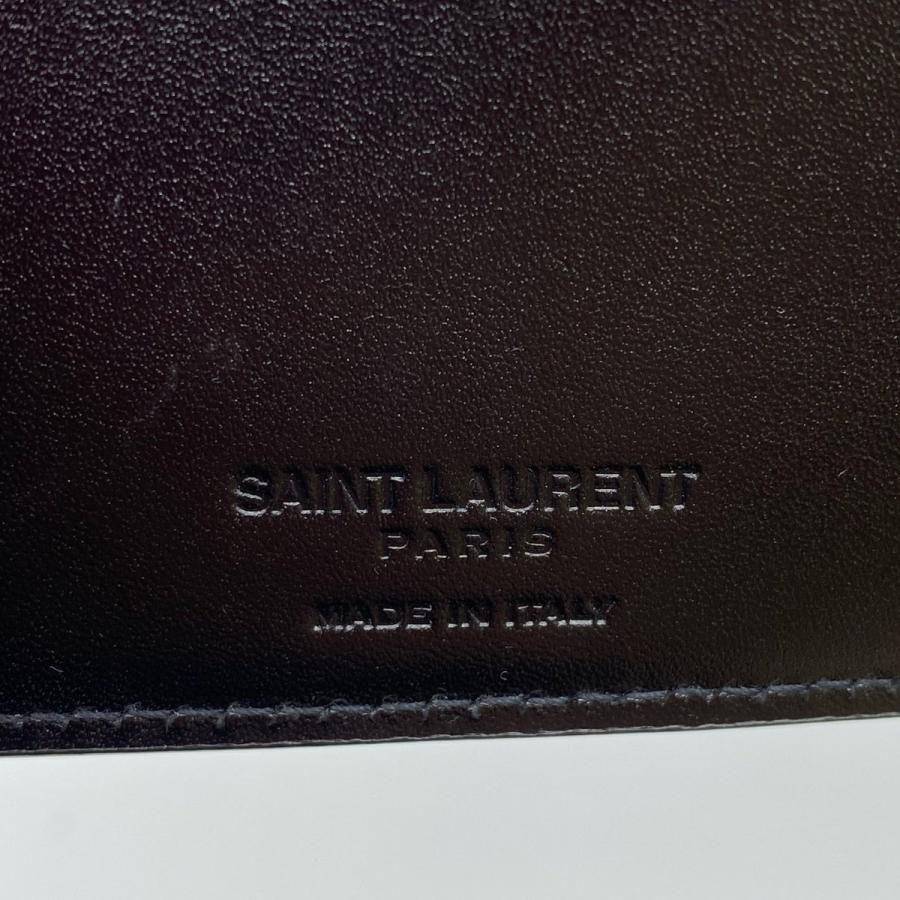 SAINT LAURENT PARIS】サンローランパリ レザー 長財布 ブラック