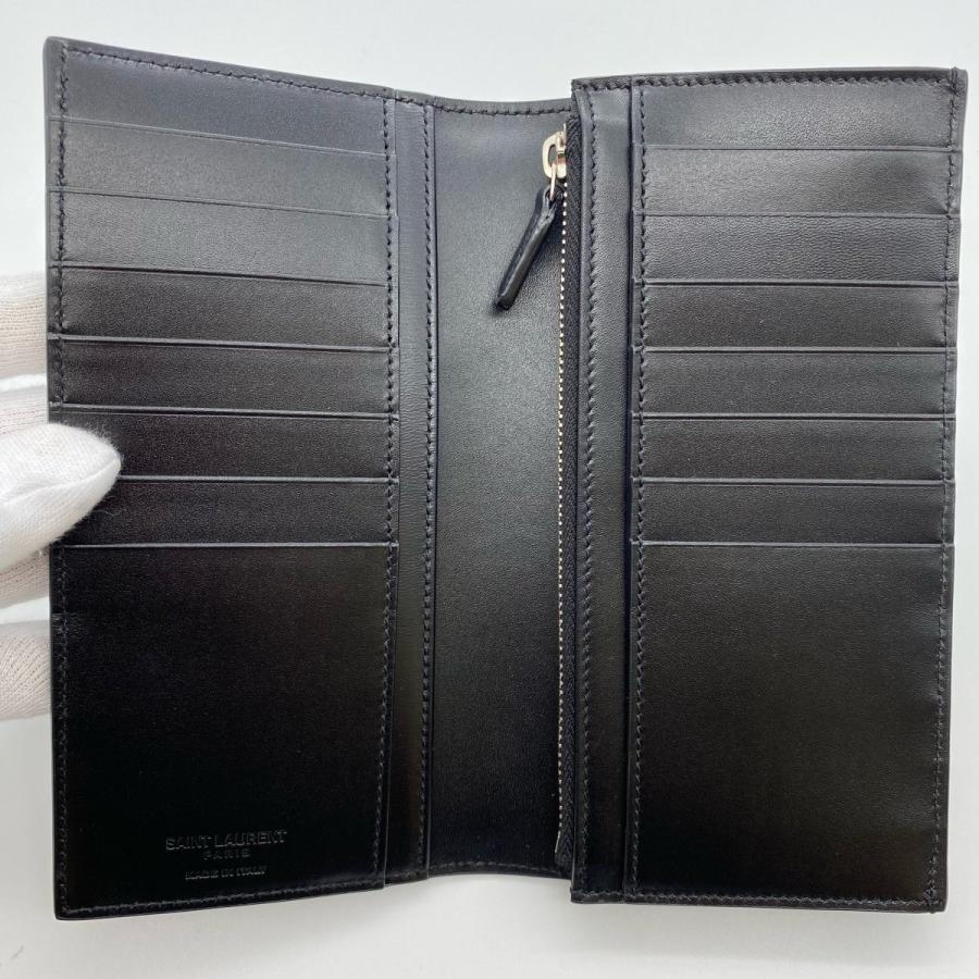 SAINT LAURENT PARIS】サンローランパリ レザー 長財布 ブラック