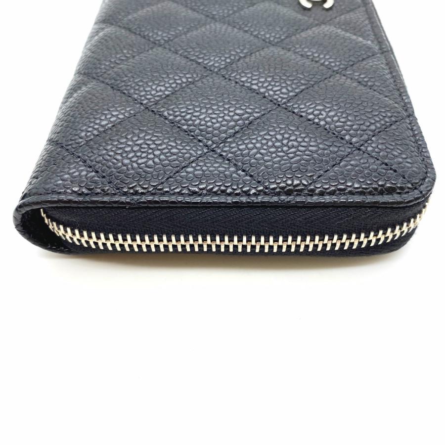 シャネル キャビアスキン ラウンドジップ長財布 CHANEL（シャネル） 【CHANEL】シャネル キャビアスキン ラウンド
