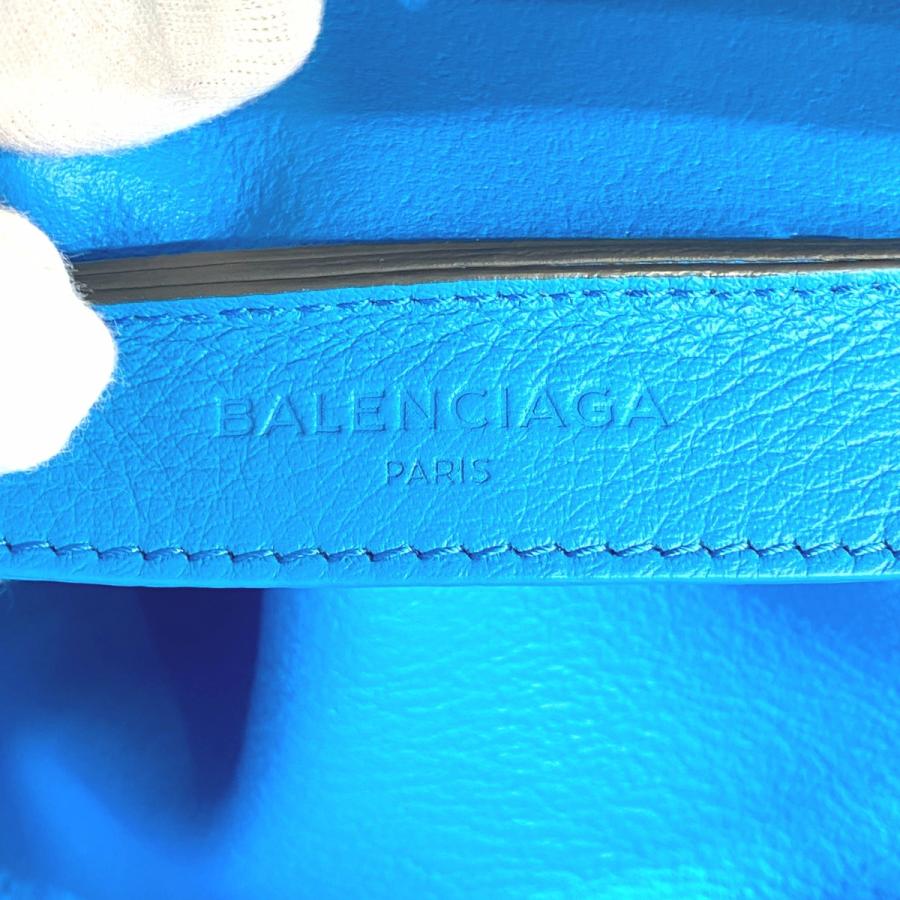 【BALENCIAGA】バレンシアガ　エブリデイ トートS　トートバッグ　グレー(内側：ブルー)　ポーチ有｜raftelshop｜08