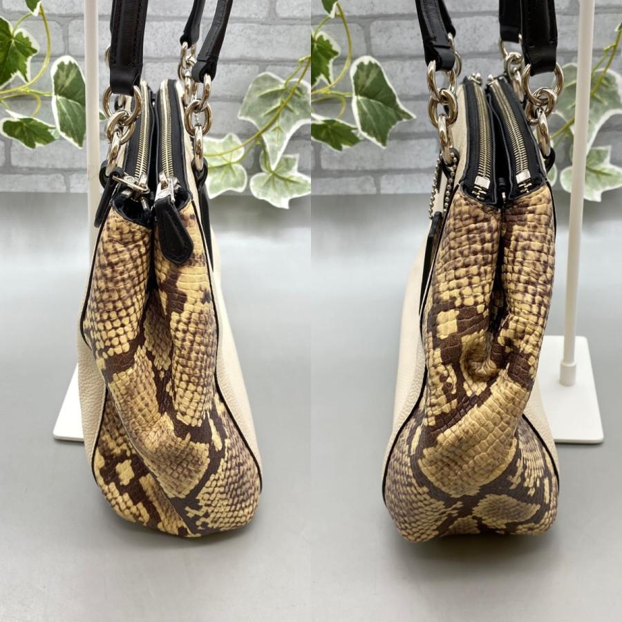 COACH 【COACH】コーチ トートバッグ ハンドバッグ パイソン柄 COACH 【COACH】コーチ トートバッグ ハンドバッグ パイソン柄