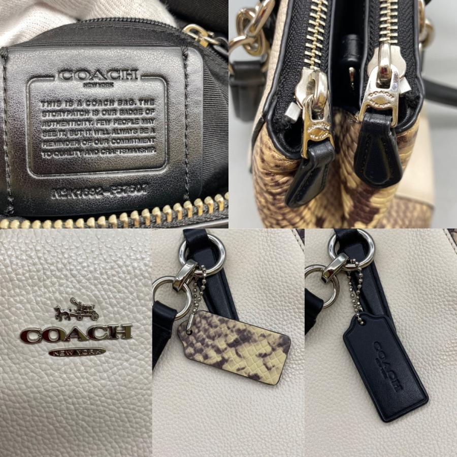 COACH 【COACH】コーチ トートバッグ ハンドバッグ パイソン柄 COACH 【COACH】コーチ トートバッグ ハンドバッグ パイソン柄