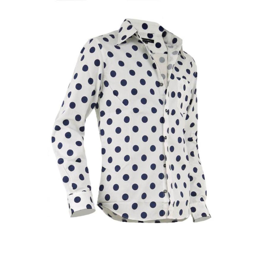 シャツ メンズ ドット きれいめ着こなし ドット柄 水玉 ドレスシャツ