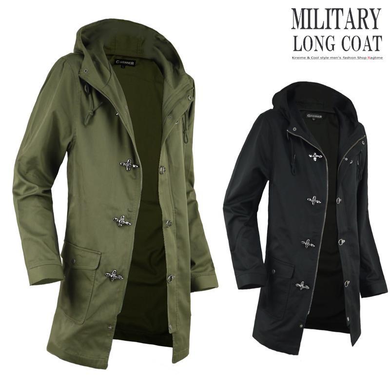 ミリタリーコート メンズ モッズコート コート ミリタリー 薄手 春 秋