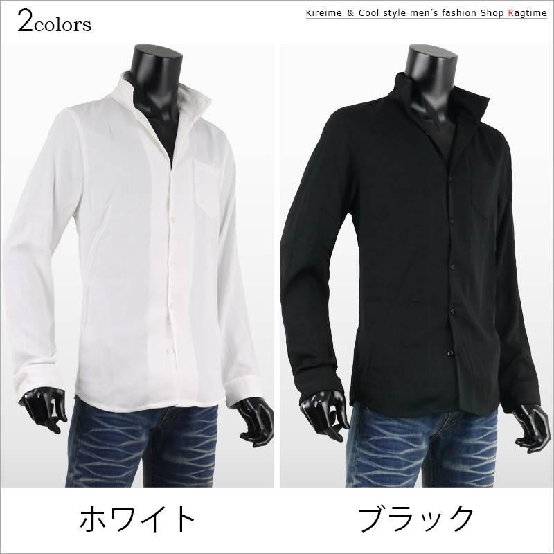 人気が高い スキッパーシャツ メンズ 長袖 イタリアンカラーシャツ スタンドカラー 立ち襟 おしゃれ B0806 03 スキッパーシャツ メンズ 長袖 イタリアンカラーシャツ スタンドカラー 立ち襟 おしゃれ ホワイト ブラック 売り尽 Institutoedinheiromarica Org