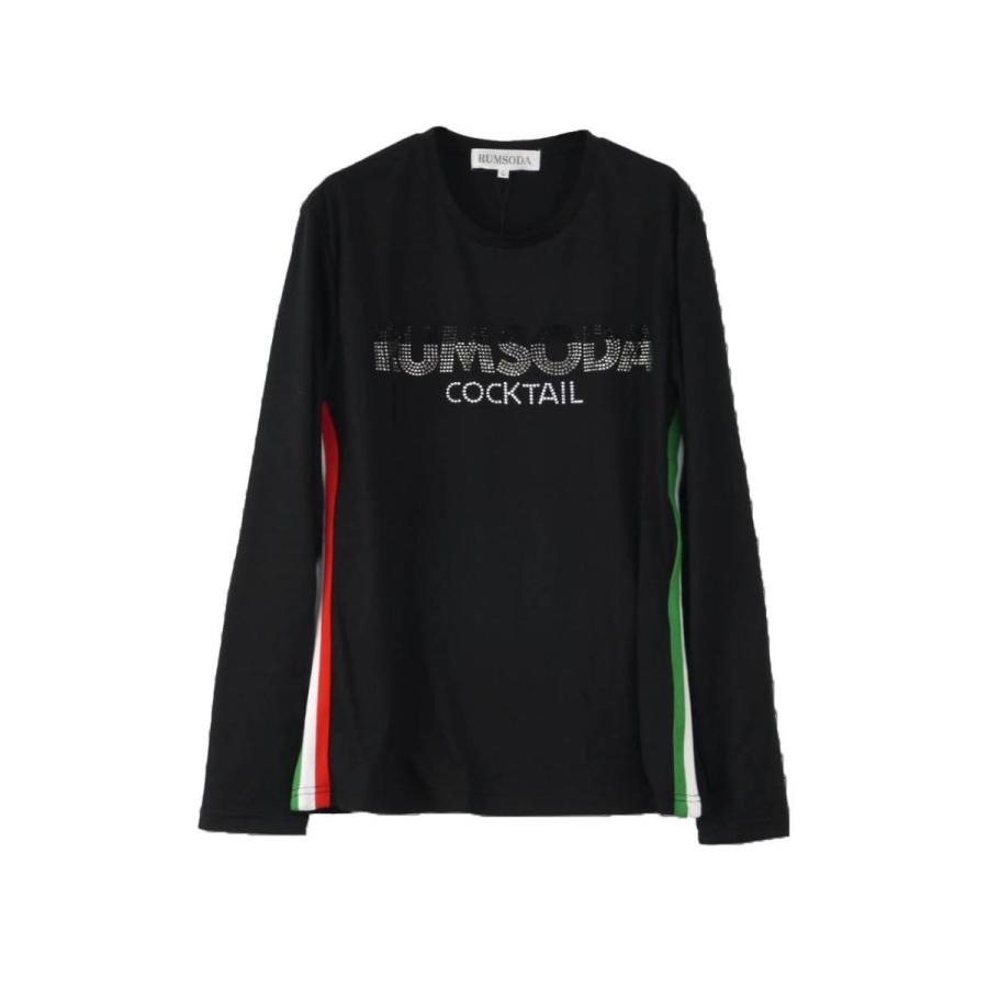 長袖Tシャツ メンズ イタリアンカラー ラインストーン おしゃれTシャツ ロンT トップス B040112-03｜rag001｜04