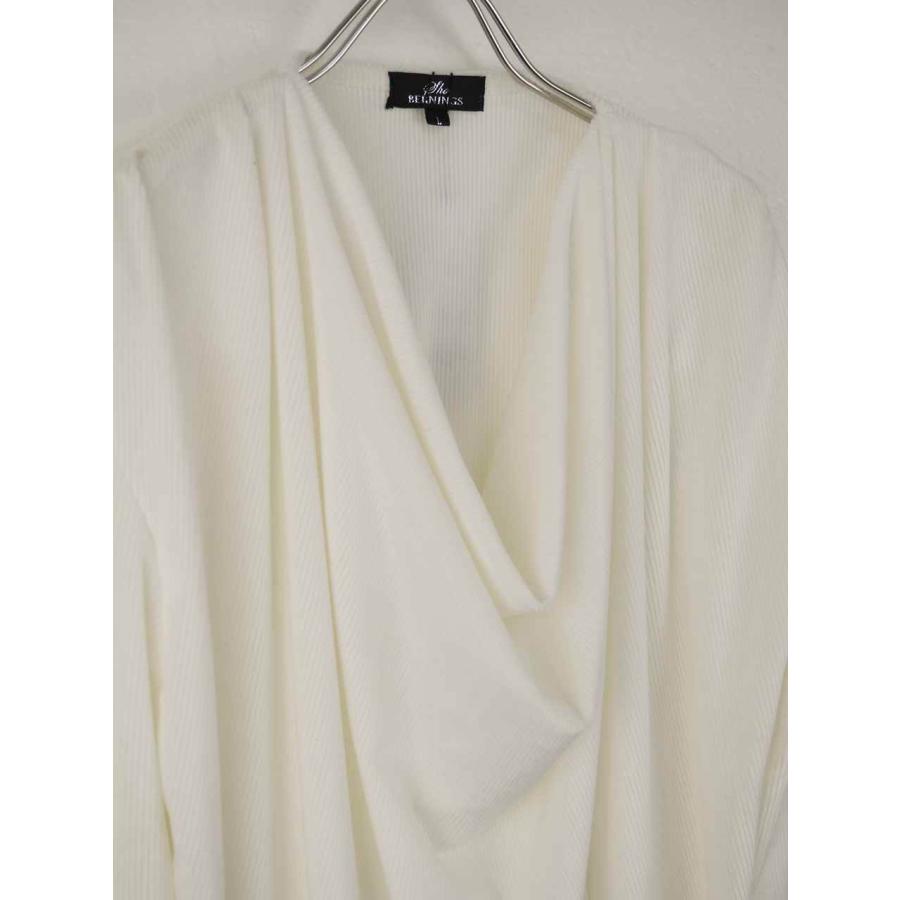 ドレープカットソー 長袖 メンズ ベロア デザインTシャツ お洒落 大人