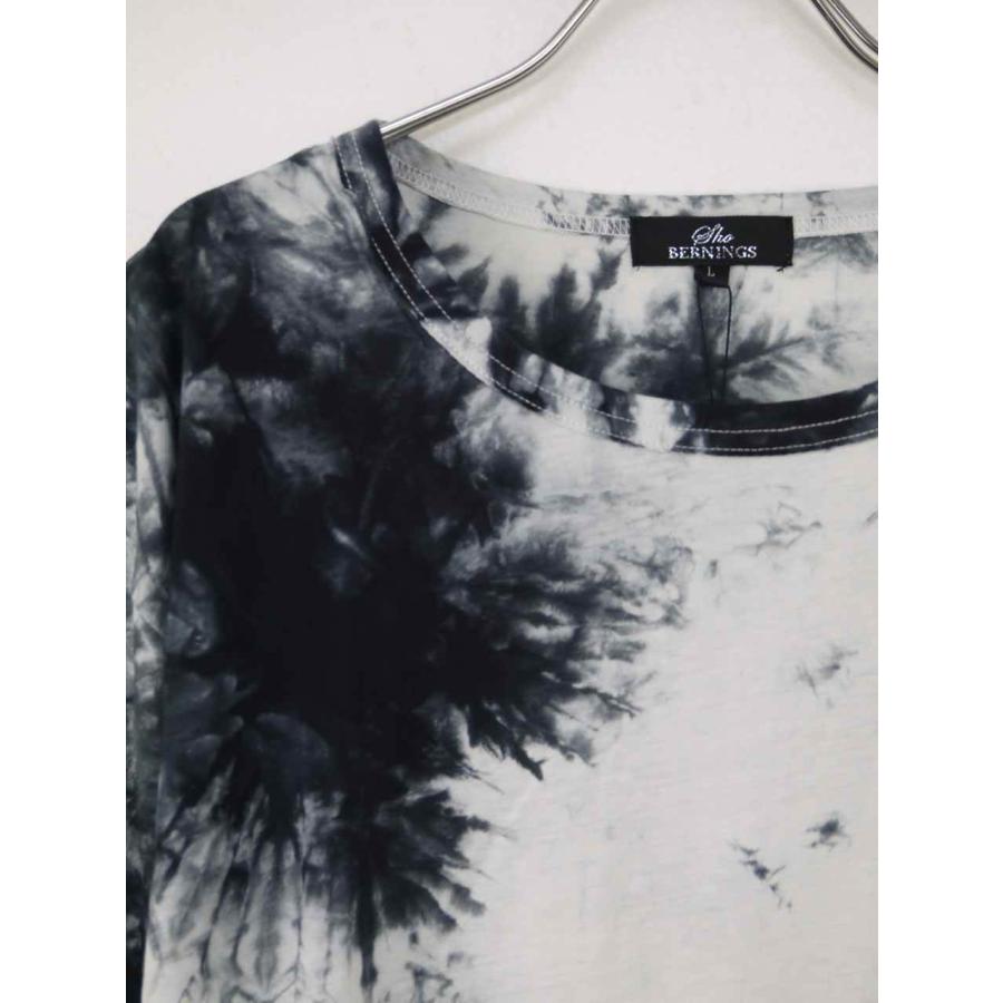 Tシャツ タイダイ メンズ ムラ染め ダメージ加工 クラッシュ トップス