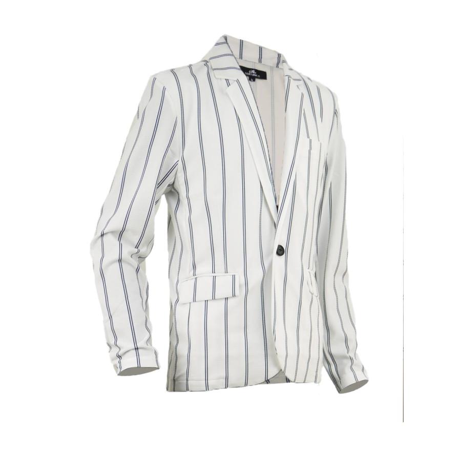 テーラードジャケット メンズ ストライプ ストレッチ ジャケット 大人 お洒落 スタイリッシュ B070408-01 テーラードジャケット メンズ ストライプ ストレッチ ジャケット 大人