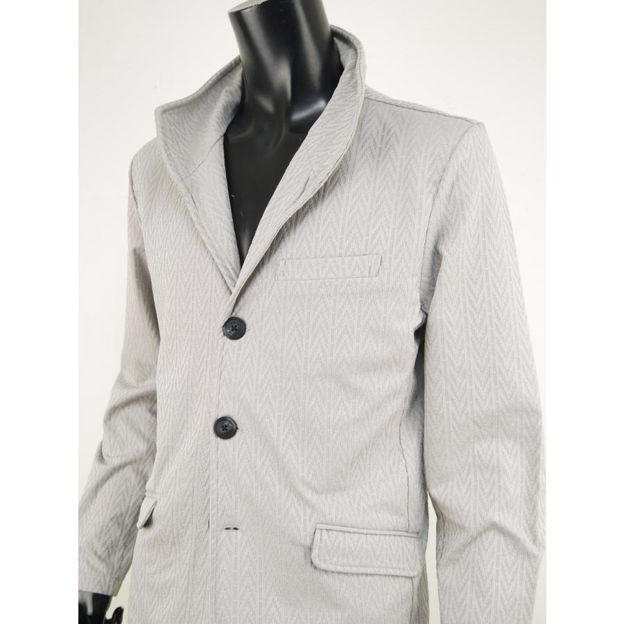 イタリアンカラージャケット メンズ スタンドカラー 立ち襟 ストレッチ