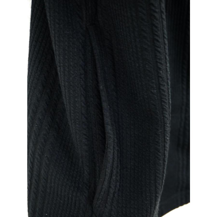 ジップシャツ メンズ 襟ワイヤ イタリアンカラー 半袖 ストライプ