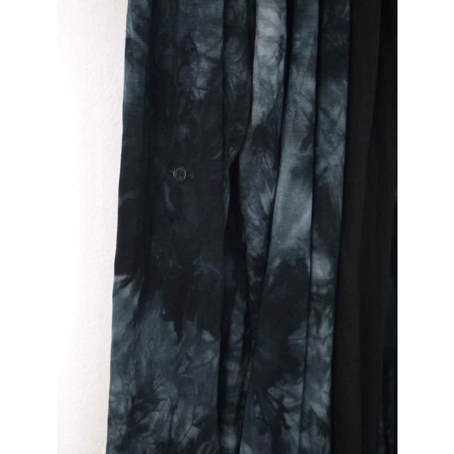 カーディガン メンズ コーディガン ドレープ タイダイ ムラ染め ロング