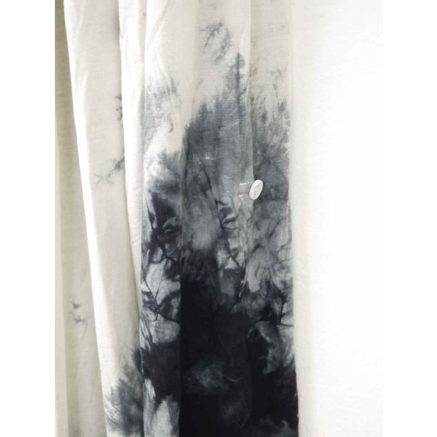 カーディガン メンズ コーディガン ドレープ タイダイ ムラ染め