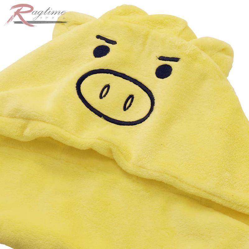 大きいサイズ マフラー フード付き 手袋 フリース 豊天商店 美豚