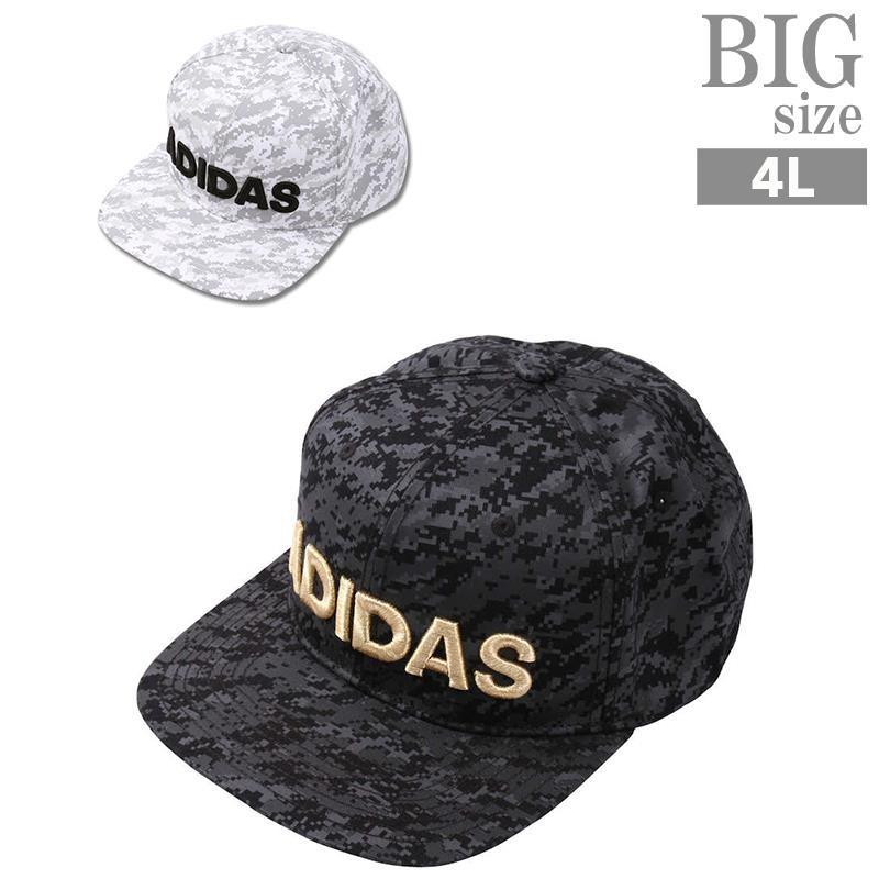 キャップ adidas アディダス 帽子 4L 大きいサイズ メンズ カモフラ 迷彩 総柄 おしゃれ C01082709 :C010827