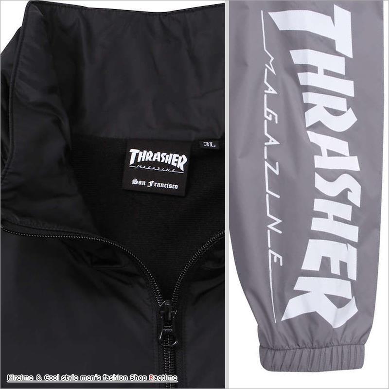 ウインドブレーカー 大きいサイズ メンズ ナイロンジャケット コーチジャケット THRASHER C010827-12 ウインドブレーカー 大きいサイズ メンズ ナイロンジャケット コーチ