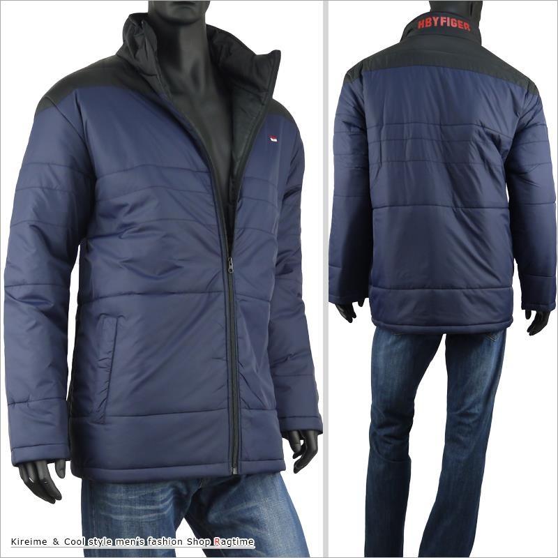 中綿ジャケット 大きいサイズ メンズ 冬アウター バイカラー 配色 H by