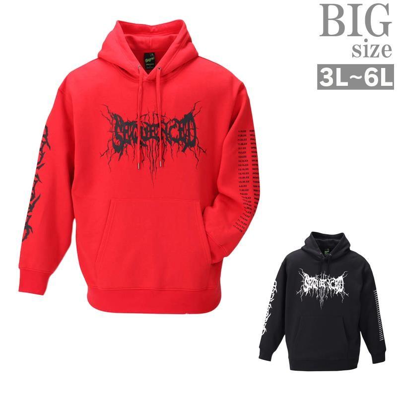 プルオーバーパーカー 大きいサイズ メンズ メタル プリントパーカー ロック C C 12 Ragtime 通販 Yahoo ショッピング