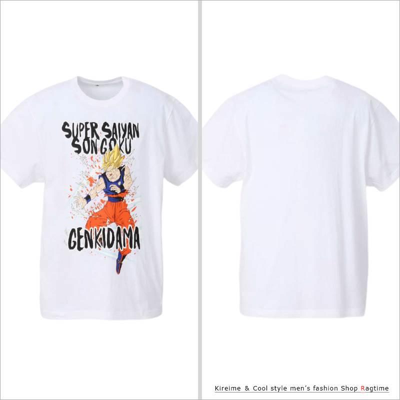 プリントTシャツ 大きいサイズ メンズ ドラゴンボール 孫悟空 元気玉