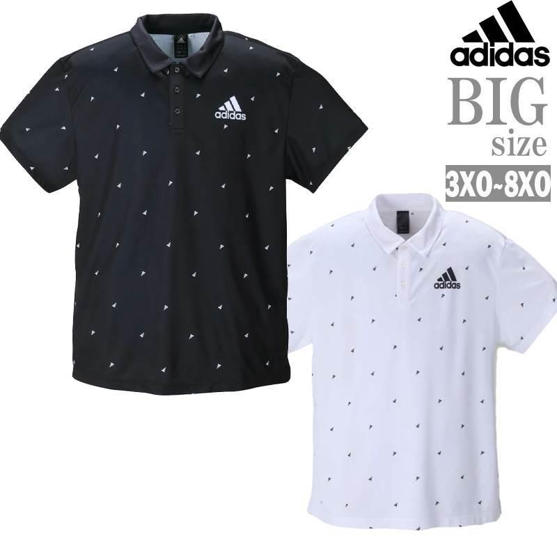 adidas アディダス ポロシャツ 大きいサイズ メンズ プリント
