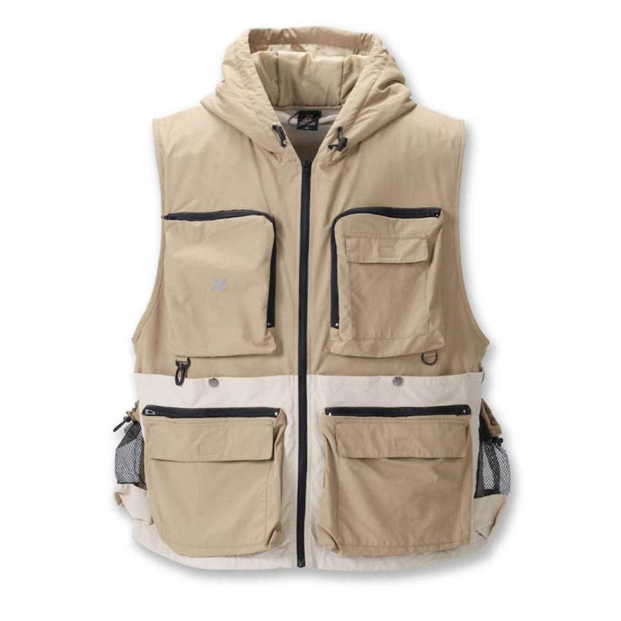ベスト 大きいサイズ メンズ キャリーベスト TULTEX 多機能 フード