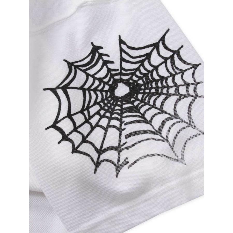 プリント ポロシャツ 大きいサイズ メンズ 半袖 ドクロ スカル ハート