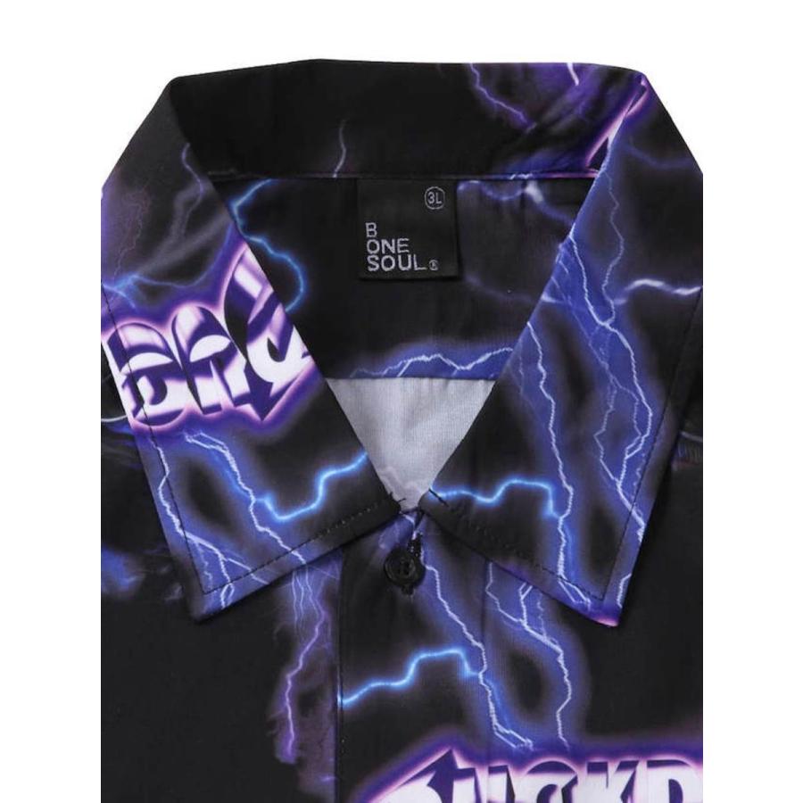 総柄シャツ 大きいサイズ メンズ DUCK DUDE アヒル キャラ デザイン