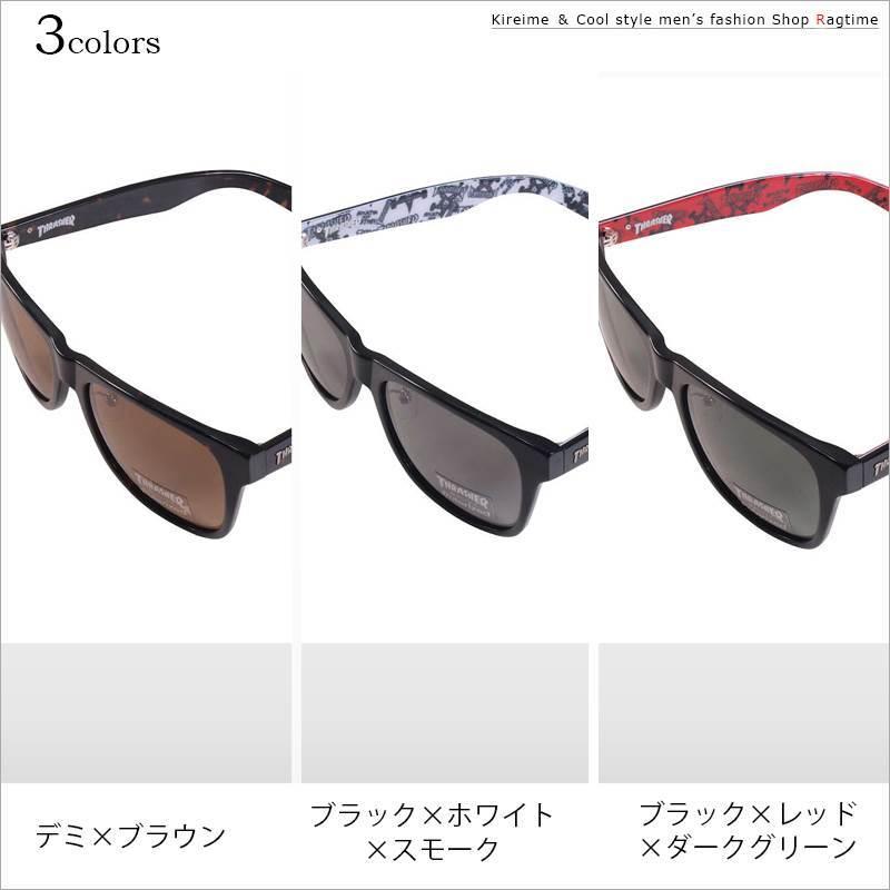 偏光サングラス 大きいサイズ メンズ THRASHER ビッグサイズ 偏光 