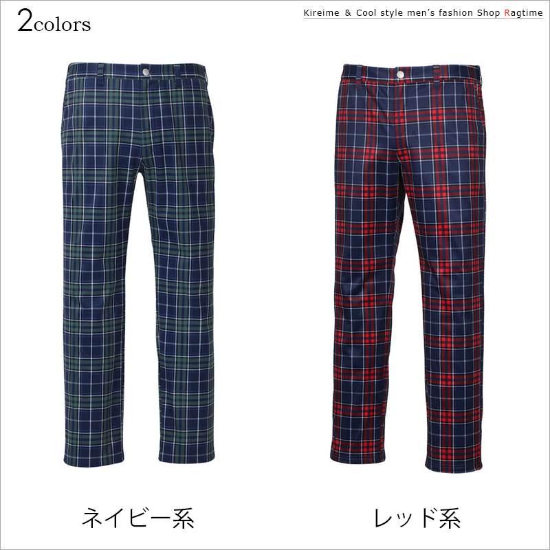 ゴルフパンツ チェック柄 大きいサイズ メンズ FILA GOLF フィラゴルフ