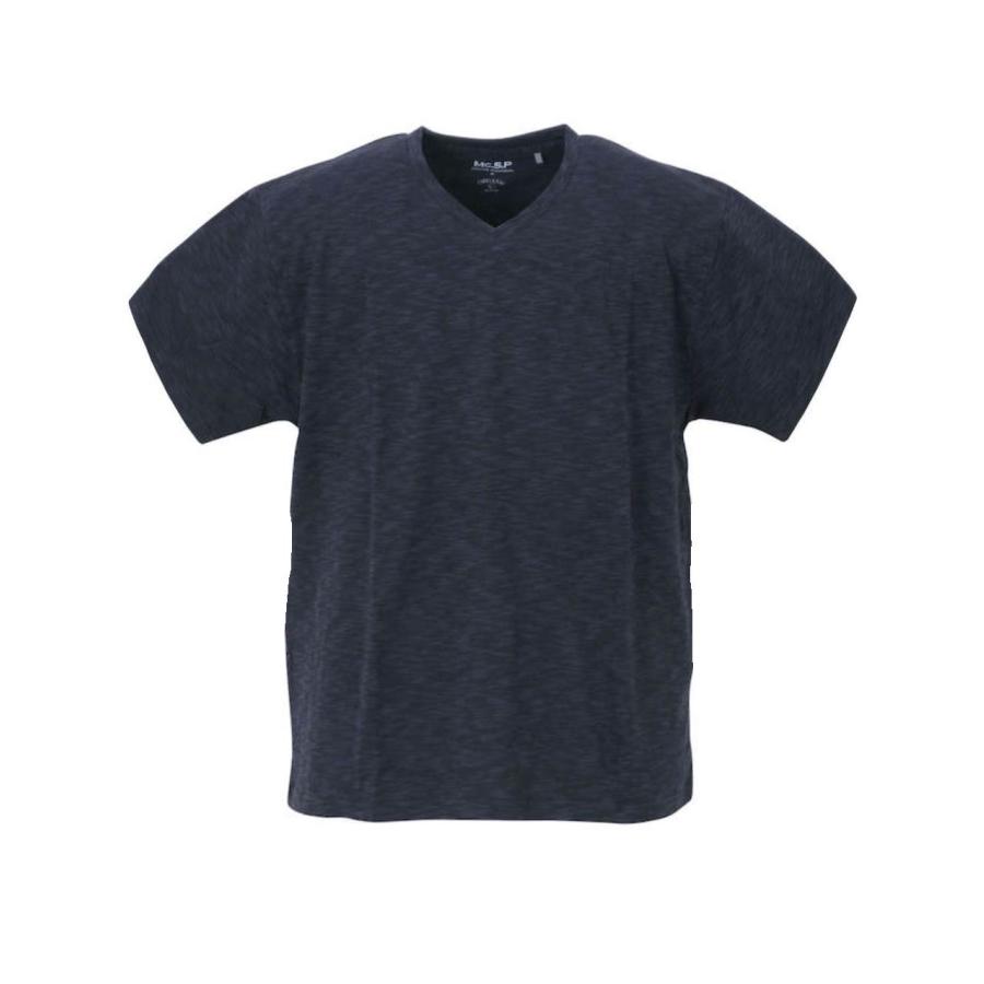 VネックTシャツ 大きいサイズ メンズ ミックス杢 オーガニックコットン サスティナブル 半袖 C050226-02｜rag001｜16