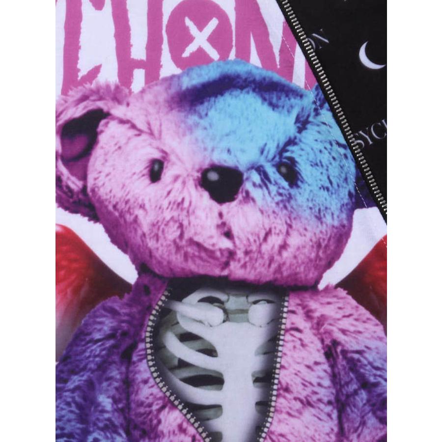 デザインtシャツ 大きいサイズ メンズ PSYCHO NATION クマのぬいぐるみ