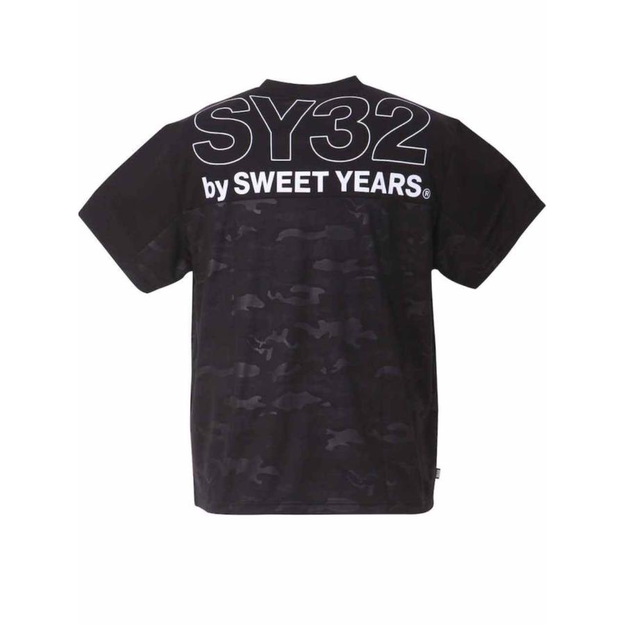 ロゴTシャツ 大きいサイズ メンズ SY32 プリントtシャツ カモフラ 迷彩