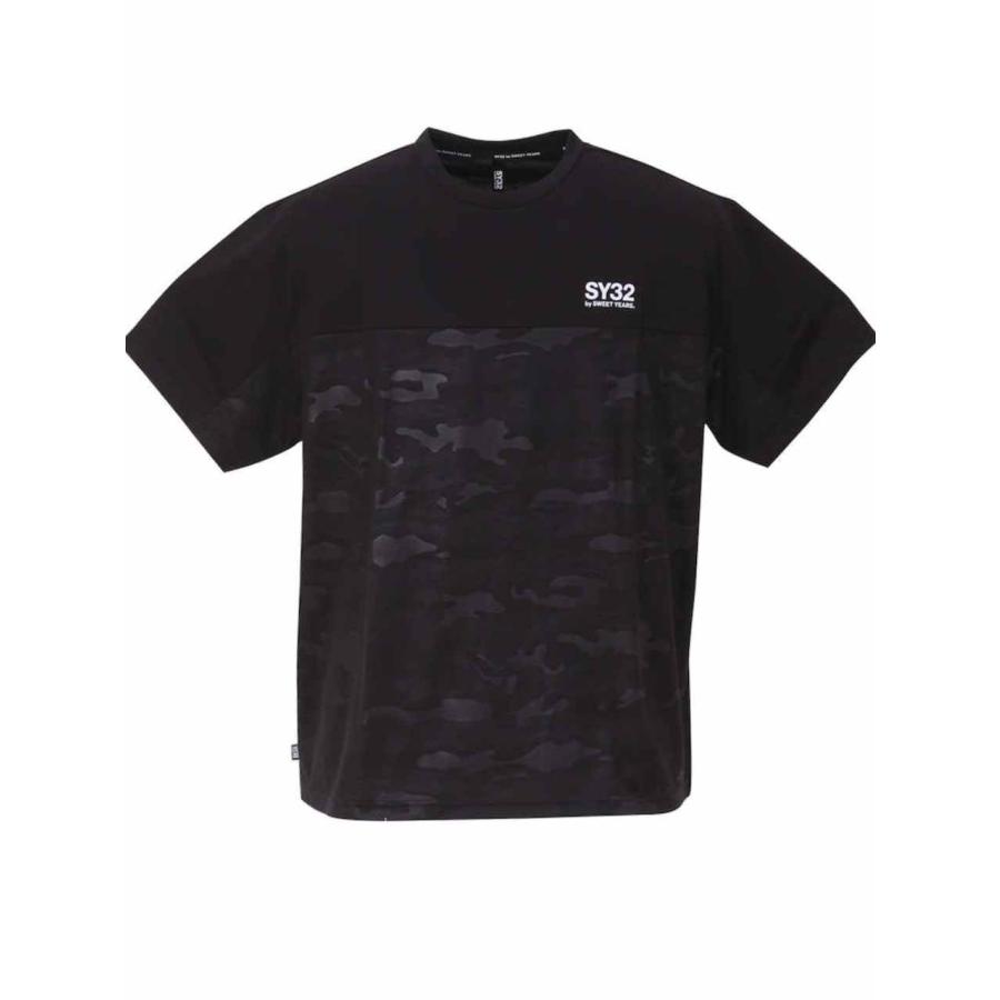ロゴTシャツ 大きいサイズ メンズ SY32 プリントtシャツ カモフラ 迷彩