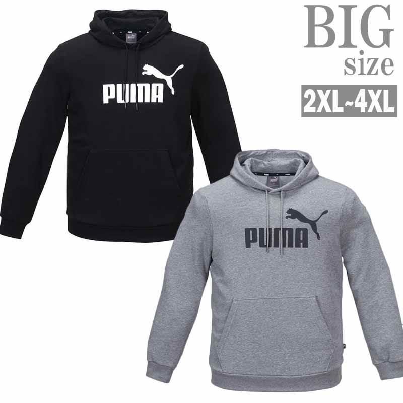 PUMA パーカー 大きいサイズ メンズ プルオーバー ビッグロゴ リサイクル素材 サスティナブル C050408-05 PUMA パーカー 大きいサイズ メンズ プルオーバー ビッグロゴ