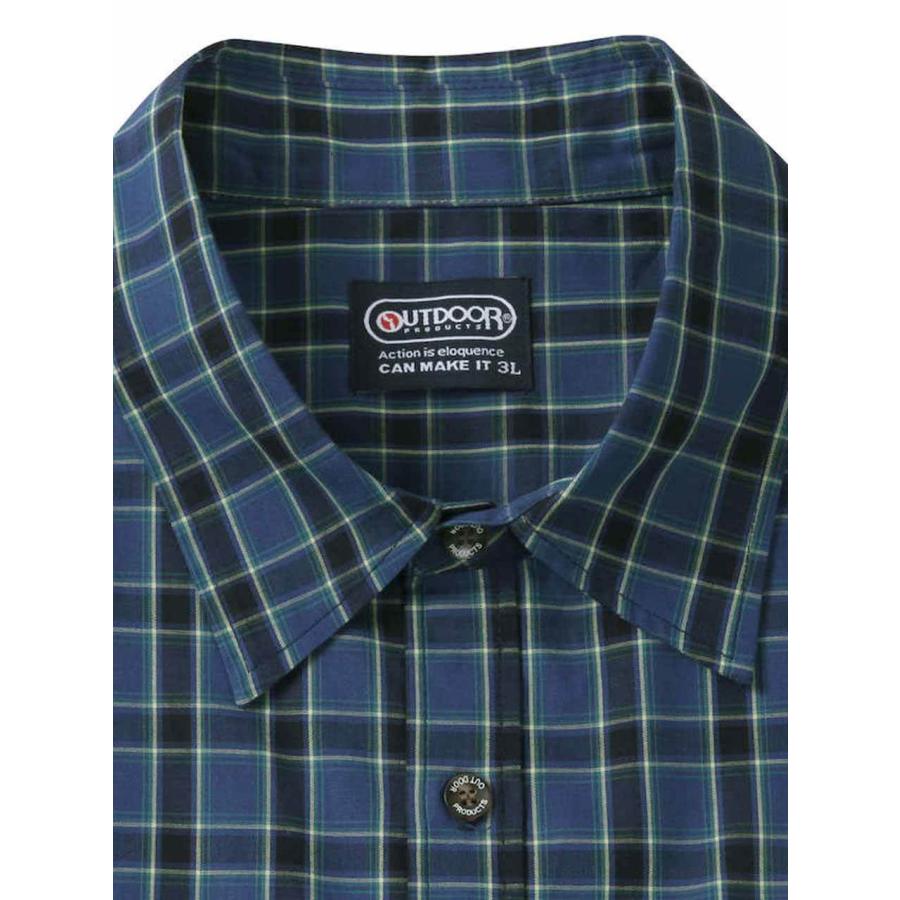 チェックシャツ 半袖 大きいサイズ メンズ OUTDOOR PRODUCTS 半袖シャツ 胸ポケット C050424-09｜rag001｜10