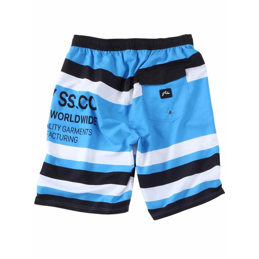 サーフパンツ 大きいサイズ メンズ 海パン 海水パンツ ボーダー RUSTY