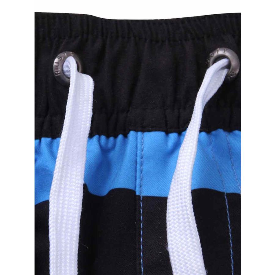 サーフパンツ 大きいサイズ メンズ 海パン 海水パンツ ボーダー RUSTY メッシュサポーター C050502-03 サーフパンツ 大きいサイズ メンズ 海パン 海水パンツ ボーダー RUSTY