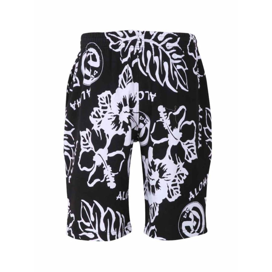 ハーフパンツ スウェット 大きいサイズ メンズ ボタニカル柄 総柄