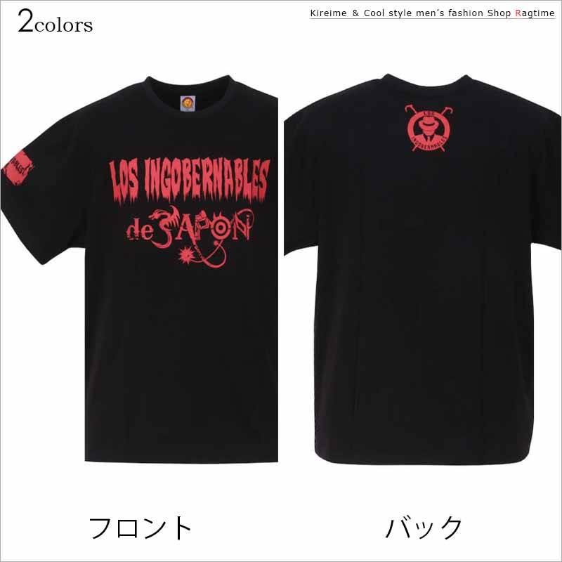 Tシャツ 大きいサイズ メンズ 新日本プロレス LIJ プリントTシャツ ロゴ おしゃれ デザイン C050510-10｜rag001｜02