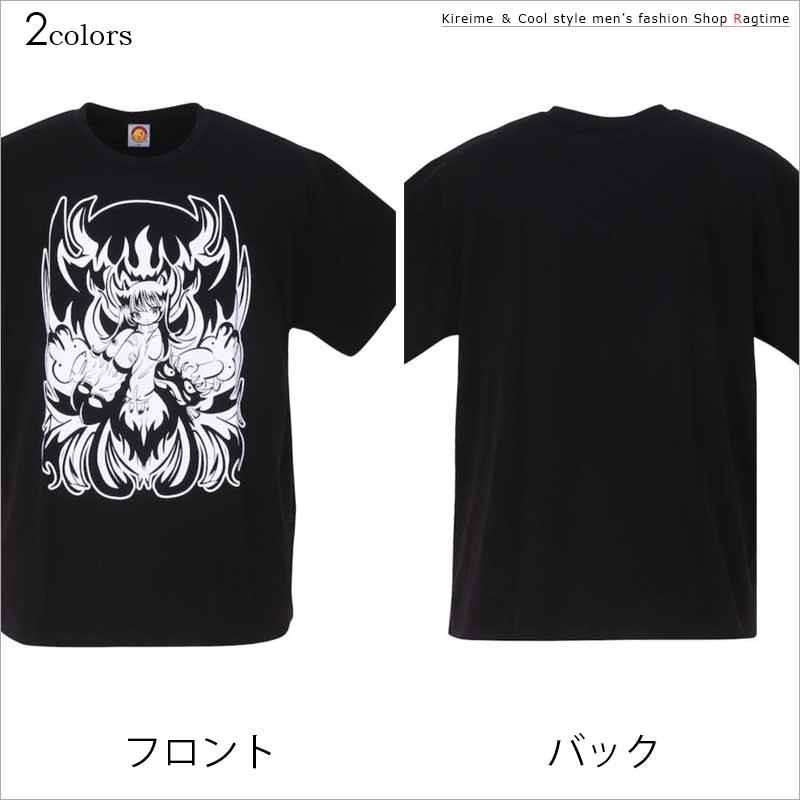 Tシャツ 大きいサイズ メンズ 新日本プロレス エルデスペラード 田中かえ プリントTシャツ C050510-11｜rag001｜02