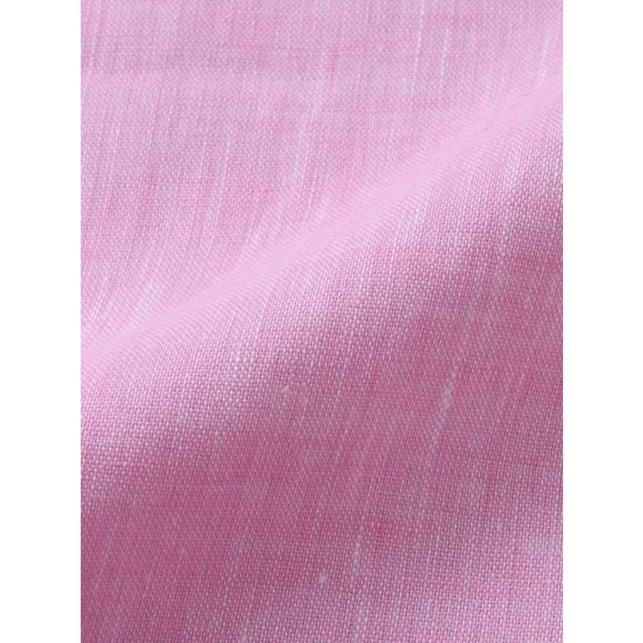 リネンシャツ 半袖 大きいサイズ メンズ 麻シャツ バンドカラー 胸