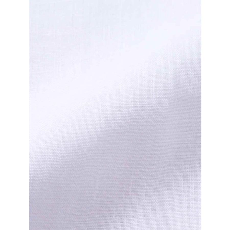 リネンシャツ 半袖 大きいサイズ メンズ 麻シャツ バンドカラー 胸