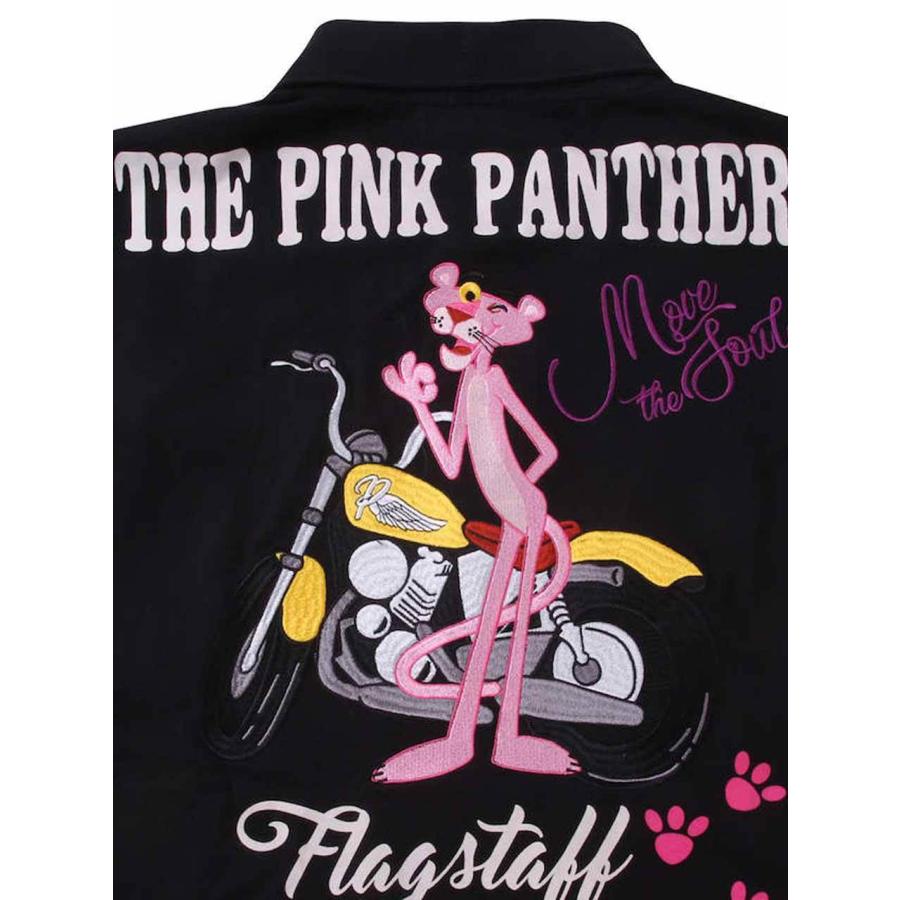 ポロシャツ ピンクパンサー 大きいサイズ メンズ 刺繍 プリント PINK PANTHER キャラ バイク C050516-07｜rag001｜07