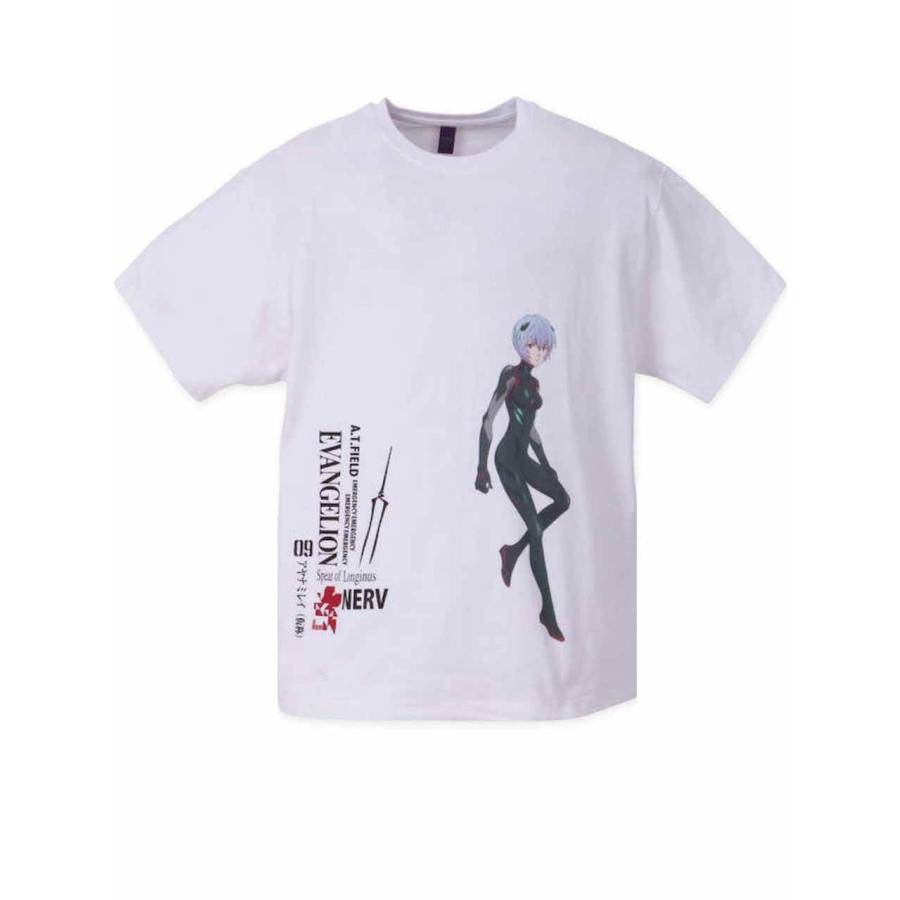 プリントTシャツ エヴァンゲリオン 大きいサイズ メンズ アヤナミレイ