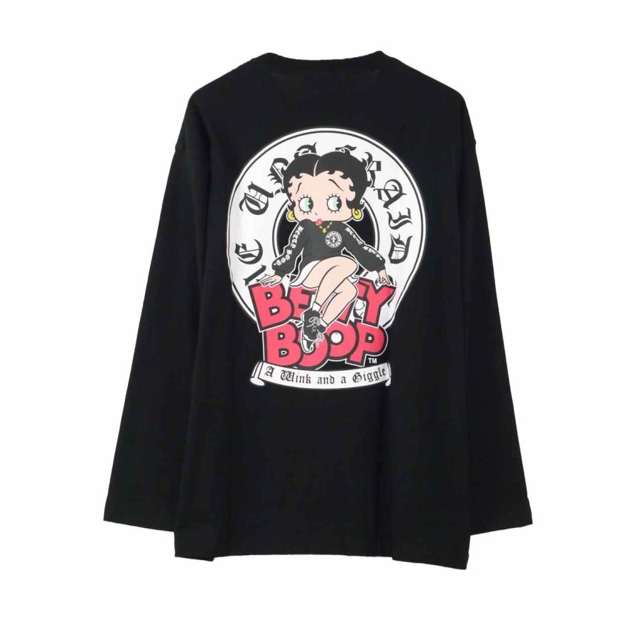 長袖Tシャツ BETTY BOOP 大きいサイズ メンズ プリントT 可愛い ガール