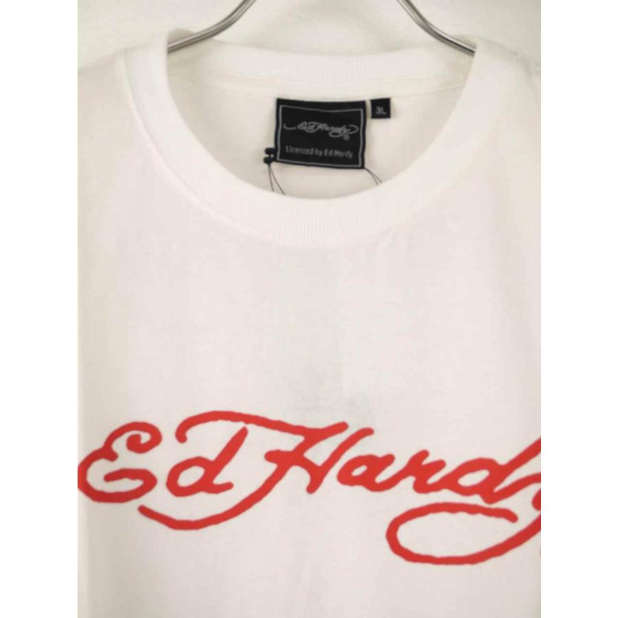 プリントTシャツ 長袖 大きいサイズ メンズ ドクロ スカル Ed Hardy