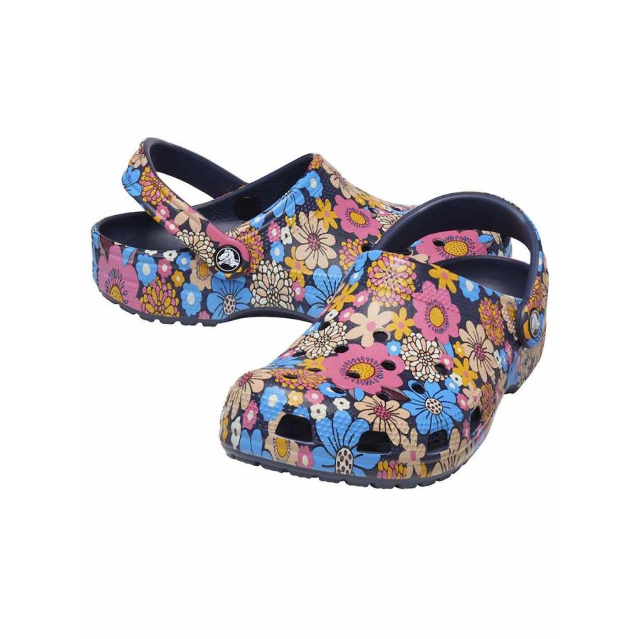 やこさま専用です【クロックス】クラッシッククロッグ 花柄ドット
