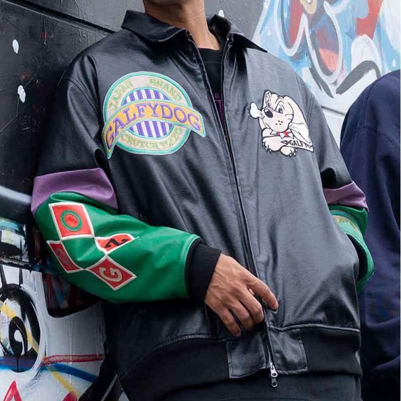 フェイクレザージャケット 大きいサイズ メンズ GALFY ガルフィ フェイクレザージャケット 大きいサイズ メンズ GALFY ガルフィ