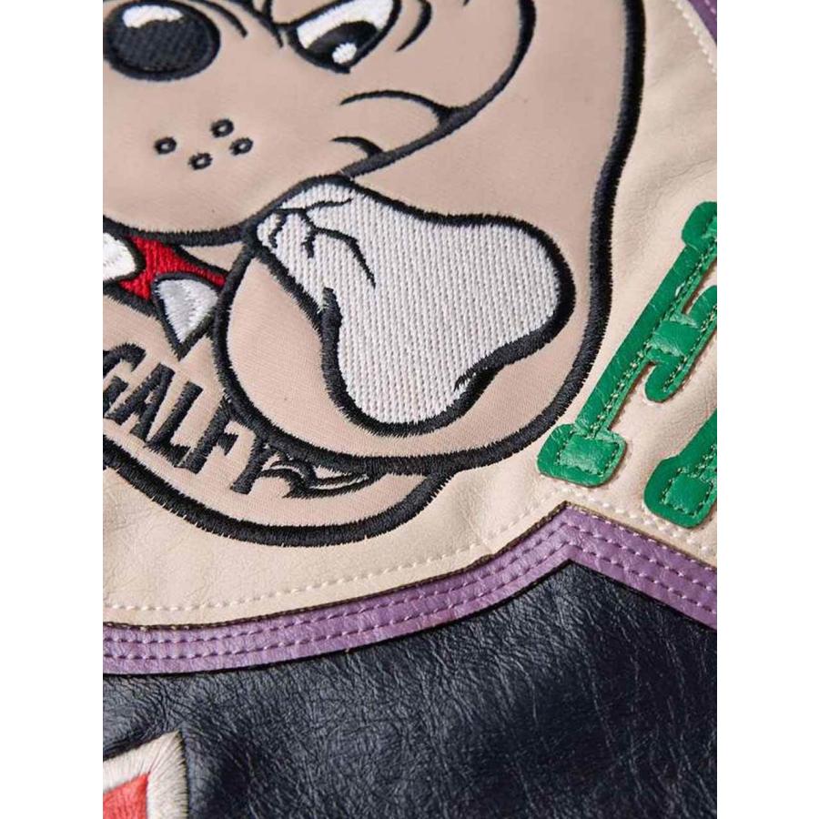 フェイクレザージャケット 大きいサイズ メンズ GALFY ガルフィ 革